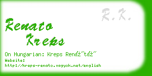 renato kreps business card